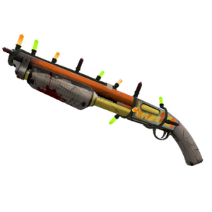Strange Unusual Festivized Killstreak Lightning Rod Shotgun (Well-Worn)