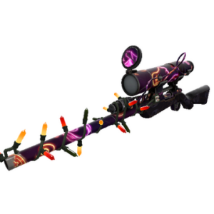 Unusual Festivized Specialized Killstreak Neon-ween Sniper Rifle (Well-Worn)
