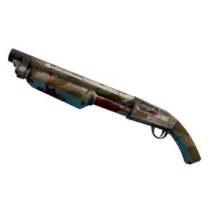 Unusual Red Bear Shotgun (Well-Worn)